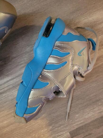 Nike Air Zoom Turf Barry Sanders Turf Signature Shoe Rare Blue sliver lions 11c - Picture 3 of 10